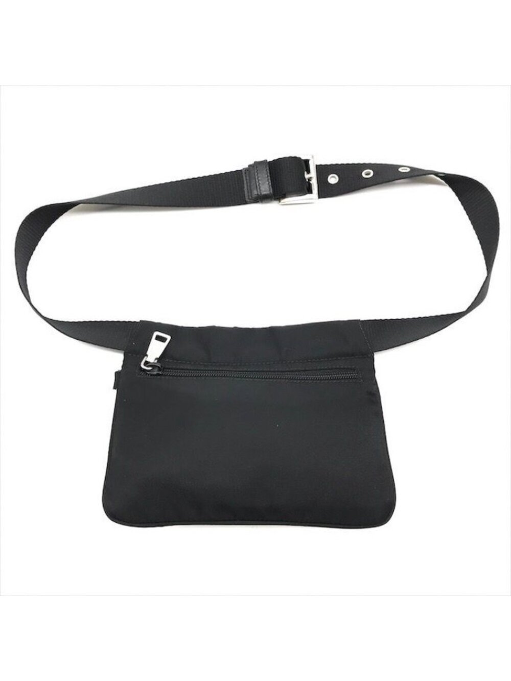 Prada Waist Pouch Nylon Tessuto Black - Picture 2 of 10